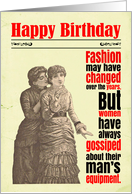 Birthday Funny Friends Gossip Sexual Innuendo Victorian card