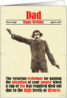 Birthday Victorian Humor Dad Tea Divorce card