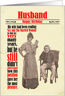 Husband Birthday Victorian Humor Married Woman Sex Book card