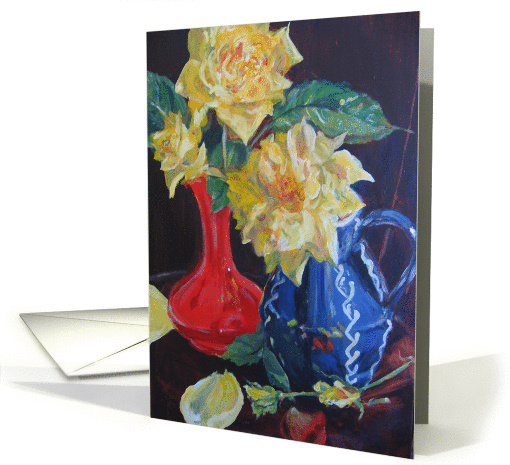 Roses and Vases card (780267)