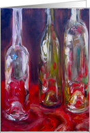 Wine Bottles On Red