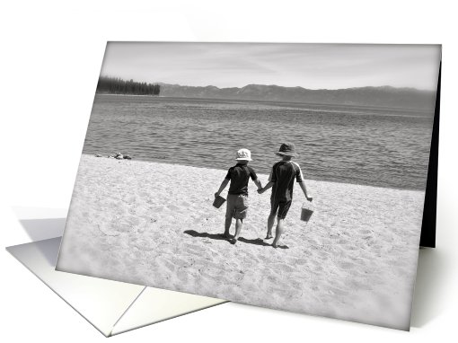 At the beach card (798378)