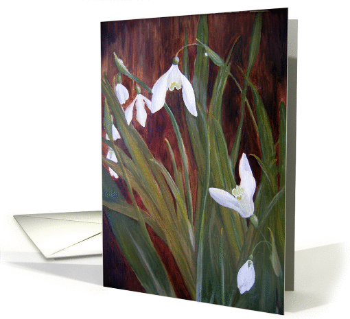 Snowdrops card (836119)