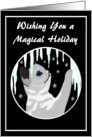 Wishing you a Magical Holiday Kitten with Icicles card