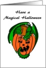 Have a Magical Halloween Dragon with Jack O’ Lantern card