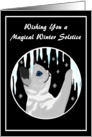 Have a Magical Winter Solstice Kitten with Icicles card