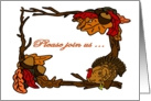Thanksgiving Dinner Invitation card