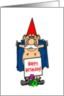 Happy Birthday Flasher Gnome card