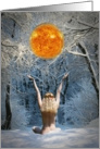 Winter Solstice Goddess with the Rising Sun card