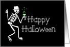 Happy Halloween Party Skeleton card