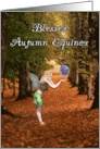 Blessed Autumn Equinox Forest Fairy Ball of Magic card