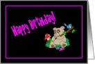 Happy Birthday Bear card