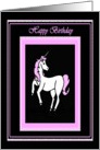 Happy Birthday Unicorn card