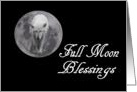 Wolf Moon Full Moon Blessings card