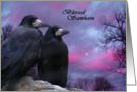 Blessed Samhain Black Birds card