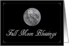 Full Moon Blessings Owl card