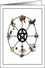 Brightest Blessing Pagan Wheel of the Year card
