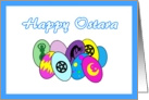 Happy Ostara Painted Eggs card