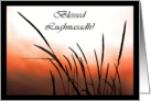 Blessed Lughnasadh Sunset Wheat card