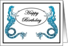 Happy Birthday Mermaids card
