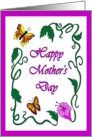 Happy Mother’s Day Flower and Butterflies card