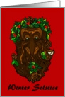 Winter Solstice Greenman card