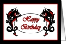 Happy Birthday Dragons card