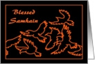 Blessed Samhain Ravens card