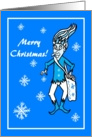 Merry Christmas, Jack Frost and Snow Flakes card