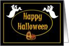 Halloween Halloween with Ghosts and Jack o’ Lantern card