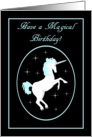 Have a Magical Birthday Unicorn card