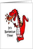 Barbecuing Dragon It’s Barbecue Time Invitation card