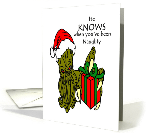 Christmas Cthulhu card (1349060)