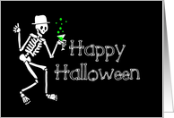 Happy Halloween Party Skeleton card