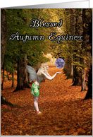 Blessed Autumn Equinox Forest Fairy Ball of Magic card