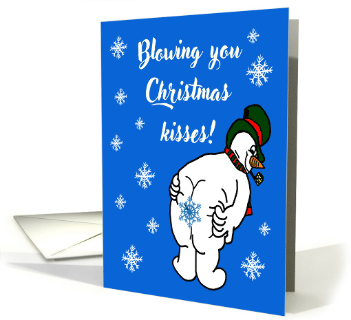 Blowing you Christmas kisses! card (1688708)