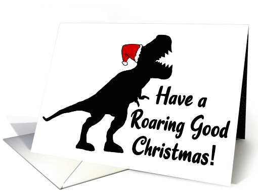 Have a Roaring Good Christmas Dinosaur card (1739986)