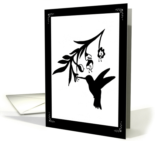 Thinking of You Hummingbird and Flower card (803951)