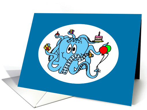Happy Birthday Octopus card (806961)