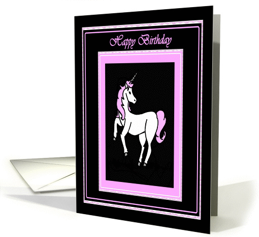 Happy Birthday Unicorn card (813772)