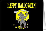 Happy Halloween Werebeast card
