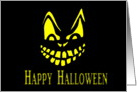 Happy Halloween Scary Face card