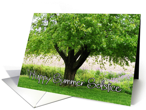 Happy Summer Solstice Tree card (822434)