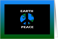 Peace Sign Earth Day card