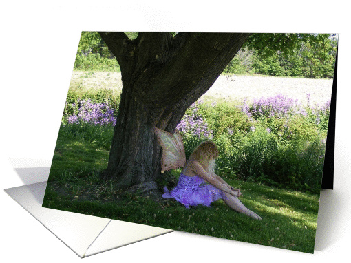 Summer Solstice Blessing Faerie under a Tree card (869048)