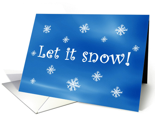 Let it Snow Snowflakes card (875885)