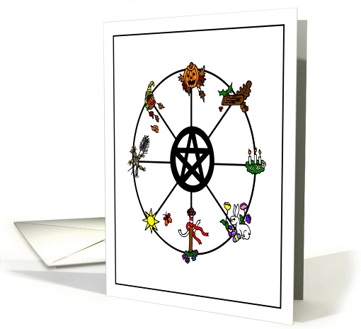 Brightest Blessing Pagan Wheel of the Year card (882026)