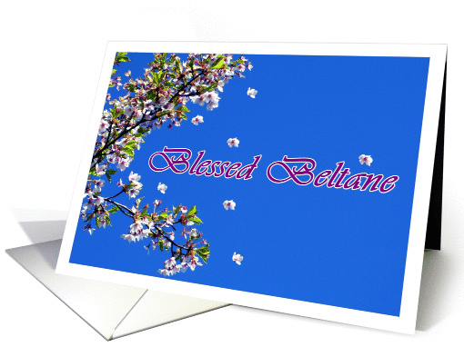 Blessed Beltane Flowers and Blossoms card (885636)
