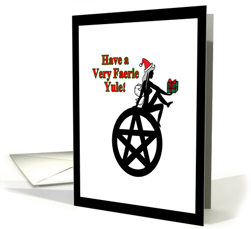 Very Faerie Yule Pentacle and Faerie card (887798)