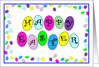 Happy Easter Jelly Beans card